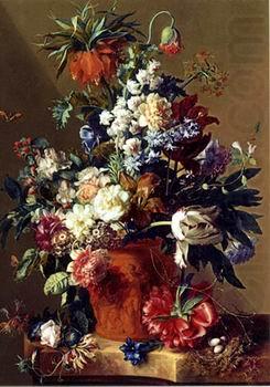 Floral, beautiful classical still life of flowers.054, unknow artist